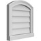Ekena Millwork Arch Top Surface Mount PVC Gable Vent: Functional, w/ 2"W x 2"P Brickmould Sill Frame, 18"W x 18"H GVPAR18X1803SF - alternate 2